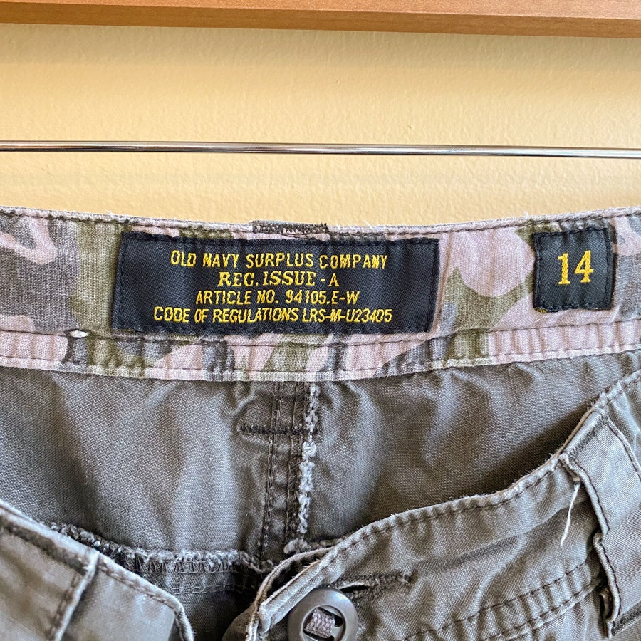 Boy Scout Pants Cargos Old Navy Surplus Company Olive Green Size 14