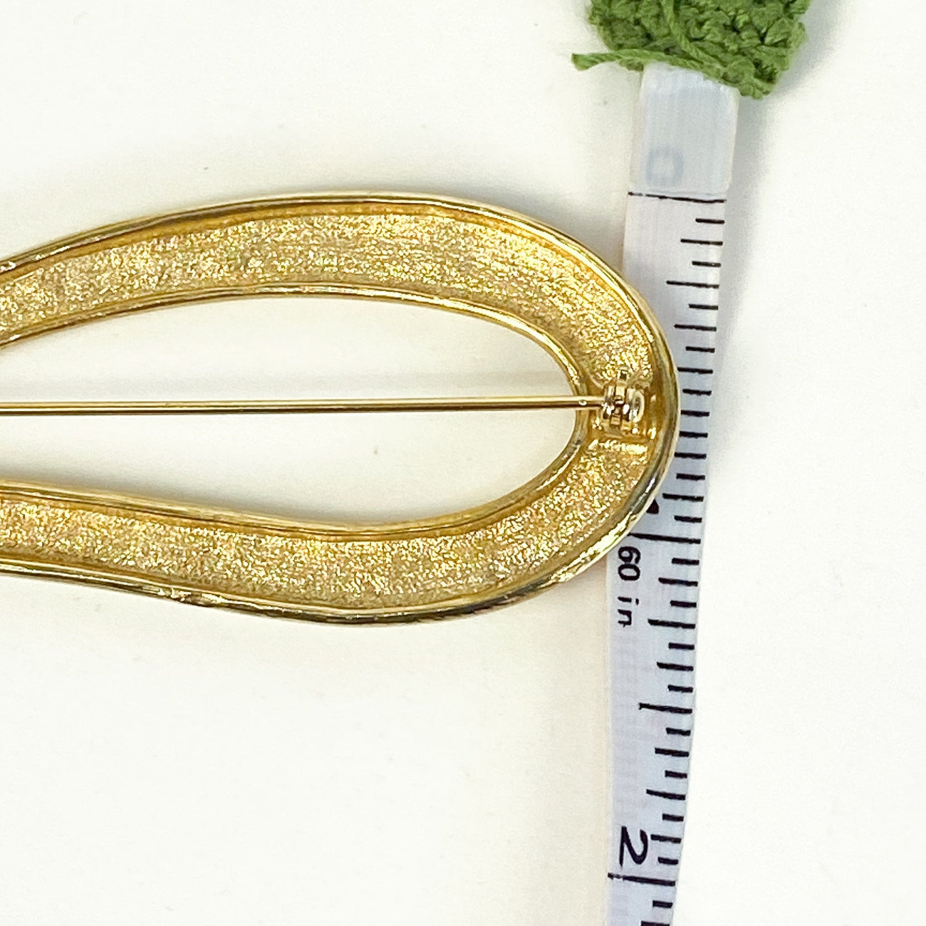 Vintage Gold Tone Large Brooch