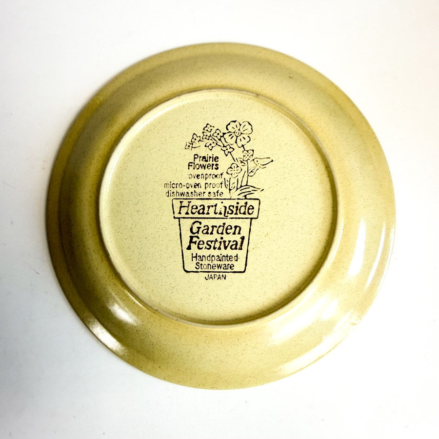 HEARTHSIDE Prairie Flowers Dinner Plate Garden Festival Hand Painted Stoneware