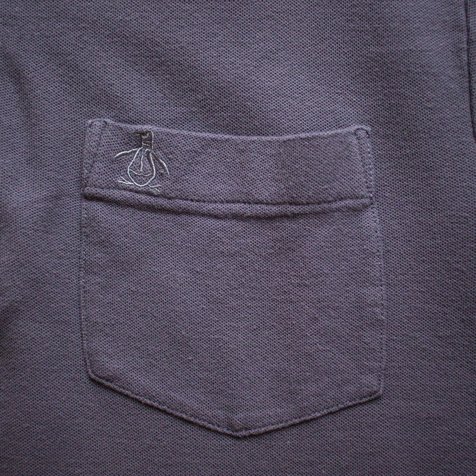 Penguin Original Heritage Slim Fit Plaid Trim Polo Size Large