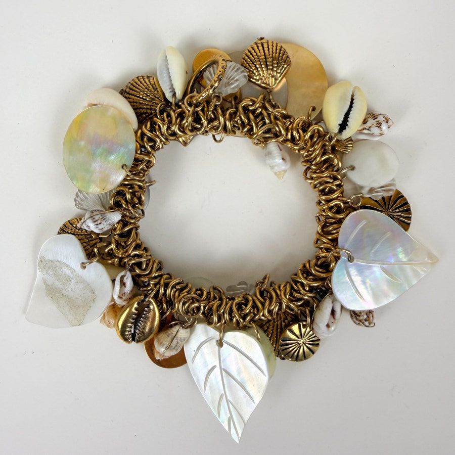 Seashell Vintage Stretch Charm Bracelet Mermaid Core Bracelet