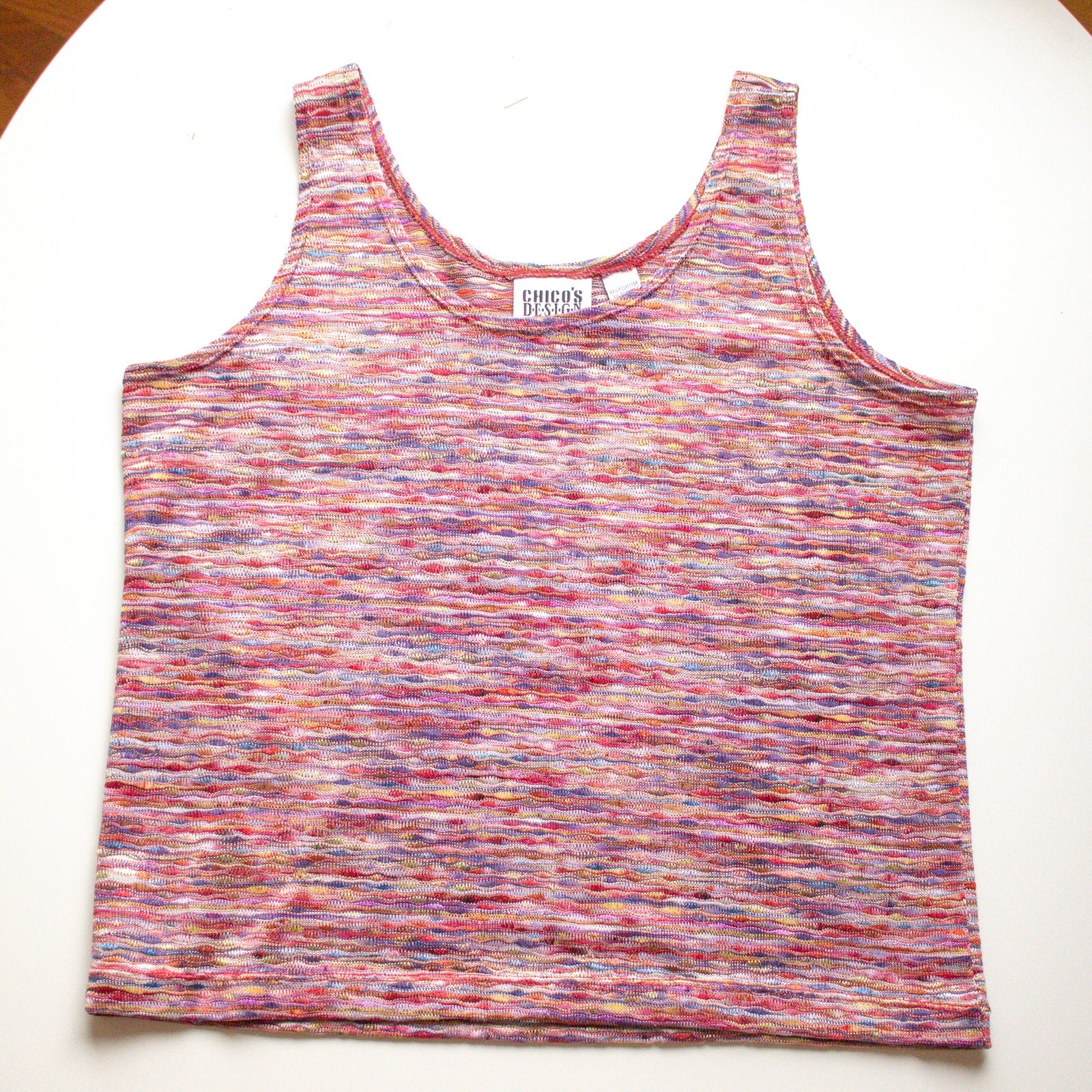 Chico's Multi-Color Tank Top Size 2