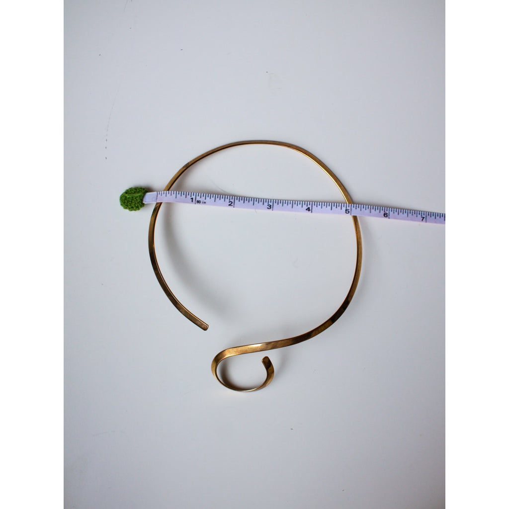Vintage Brass Choker Necklace