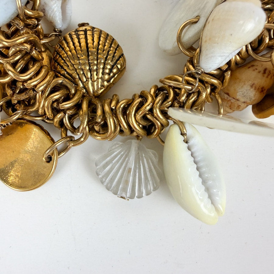 Seashell Vintage Stretch Charm Bracelet Mermaid Core Bracelet