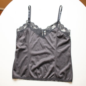 Union Made Vintage Black Lace Camisole