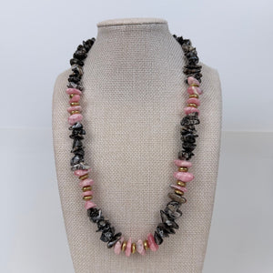 Tumbled Rhodonite Necklace