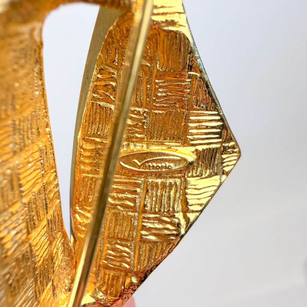 Golden Vittorio Brooch