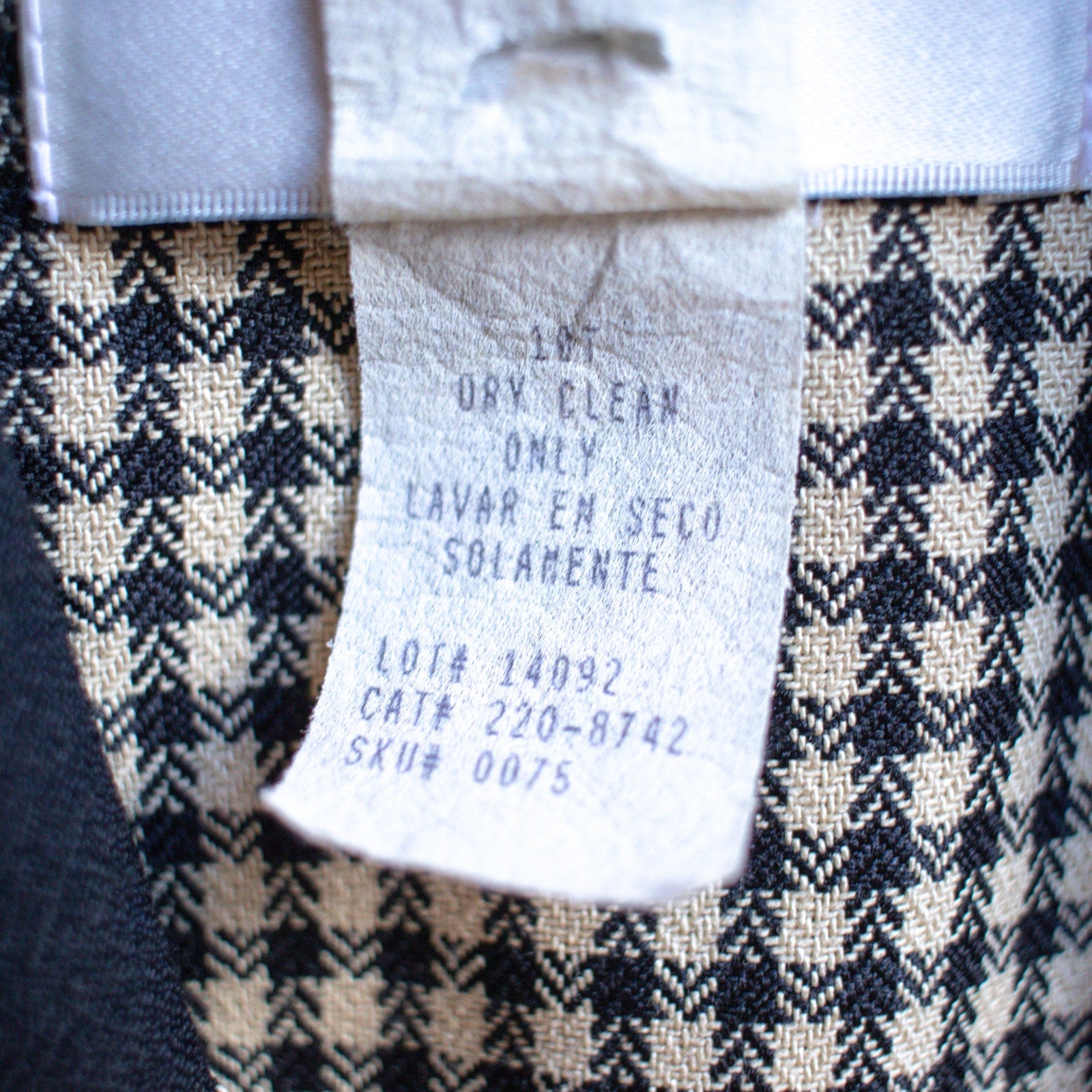 Vintage Danny & Nicole New York Houndstooth Blazer Size 10T