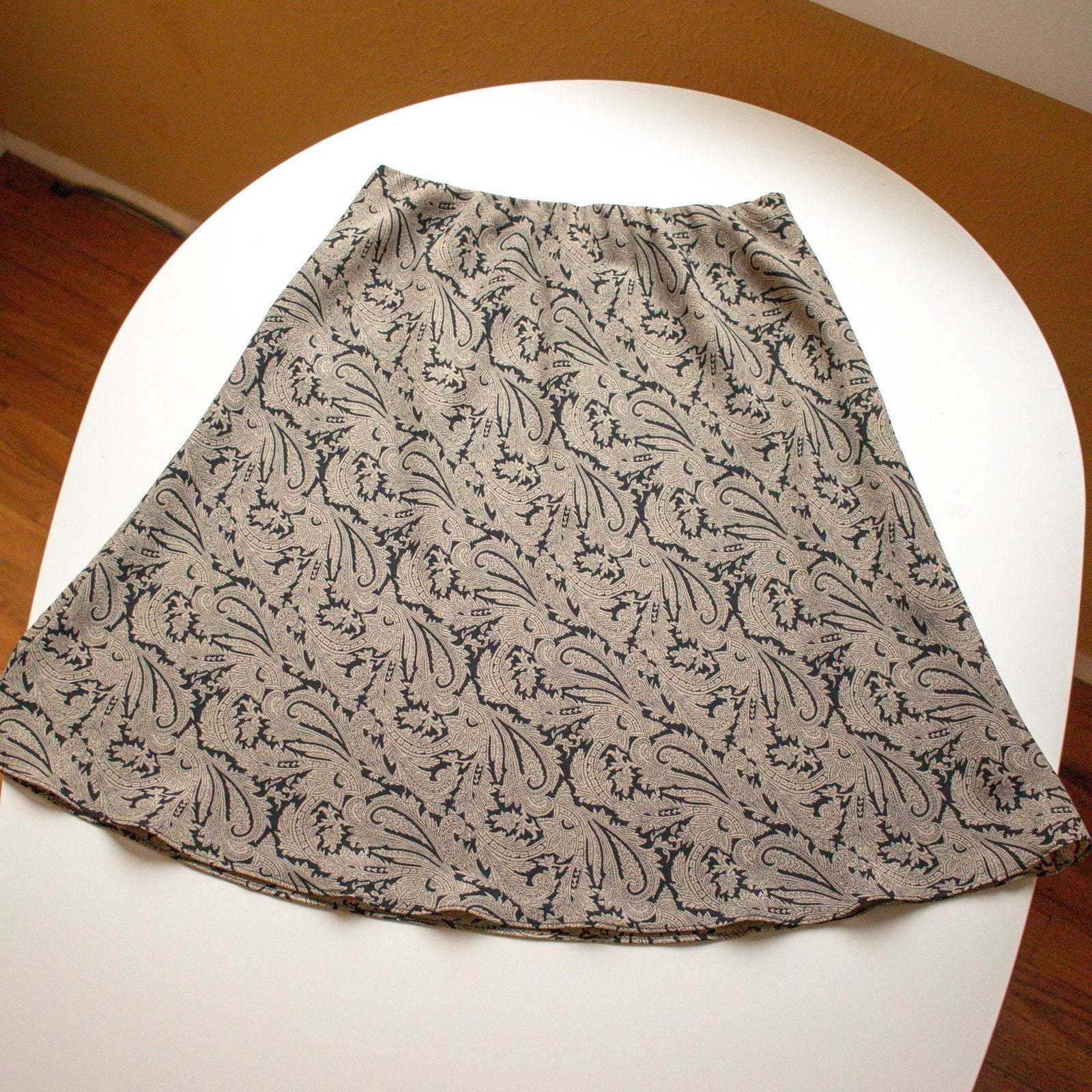 Talbots Paisley A-Line Knee Length Skirt Size 10