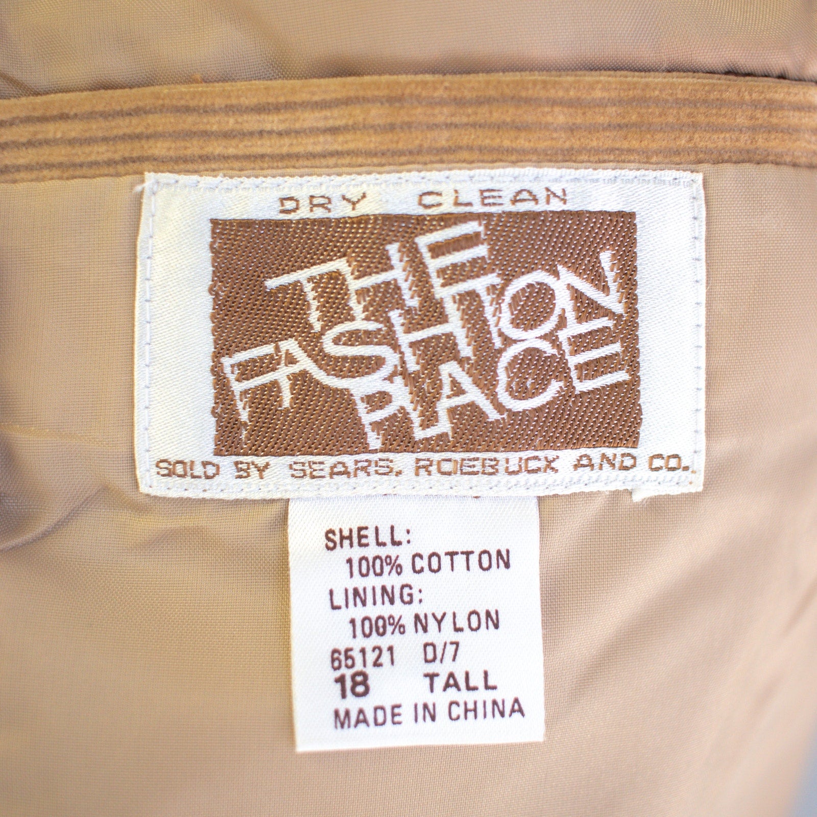 The Fashion Place Beige Corduroy Blazer Size 18