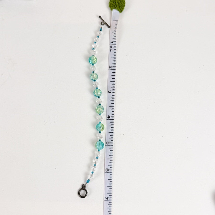 Delicate Blue Beaded Bracelet