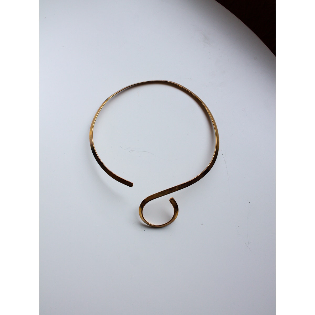 Vintage Brass Choker Necklace