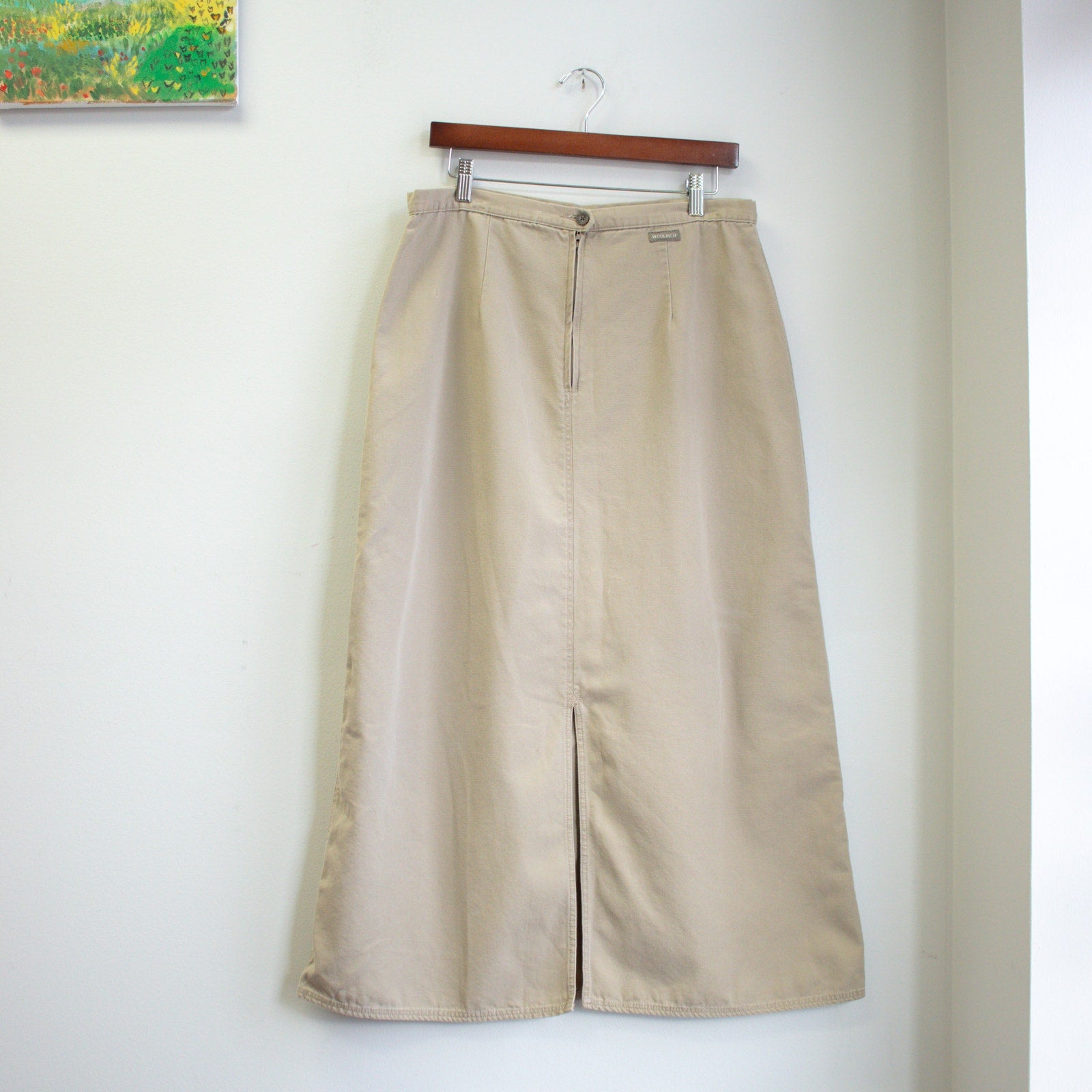 Khaki Maxi Skirt Size 12