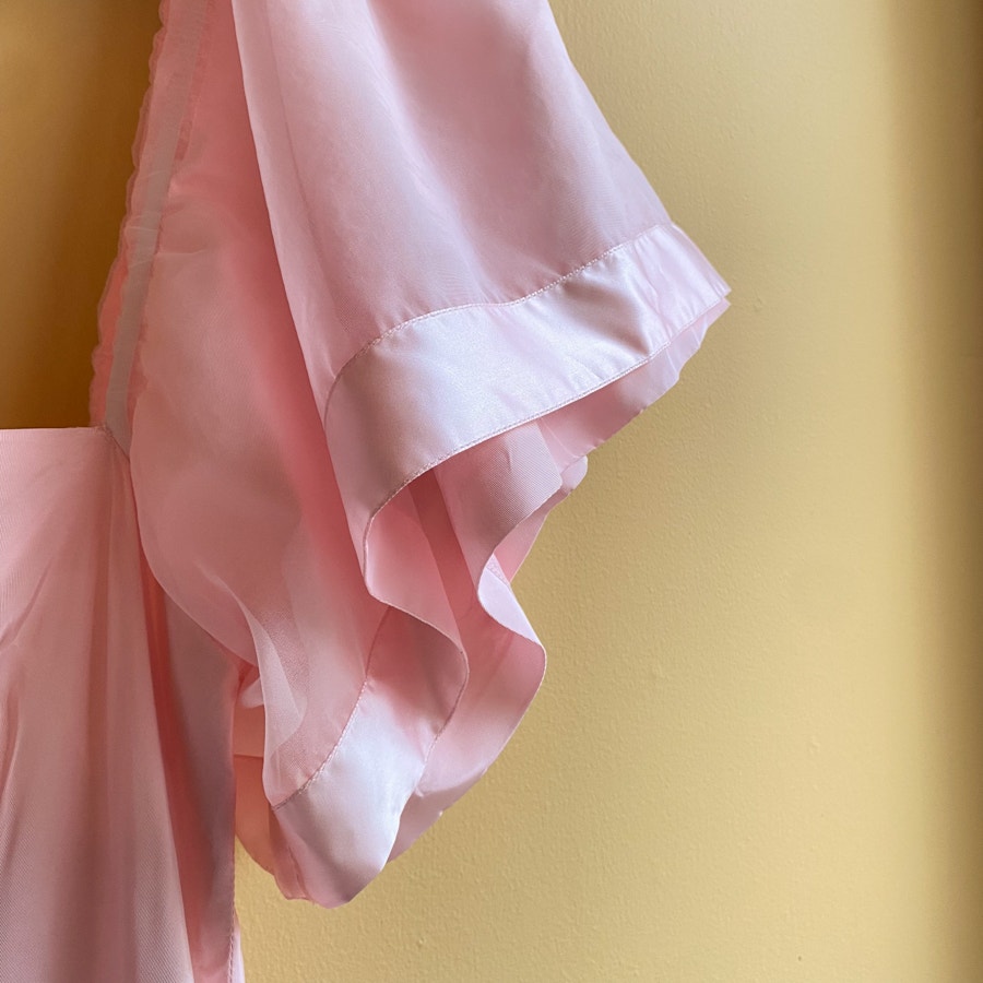 Bridesmaids Dress Vintage 80s Pink Formal Gown