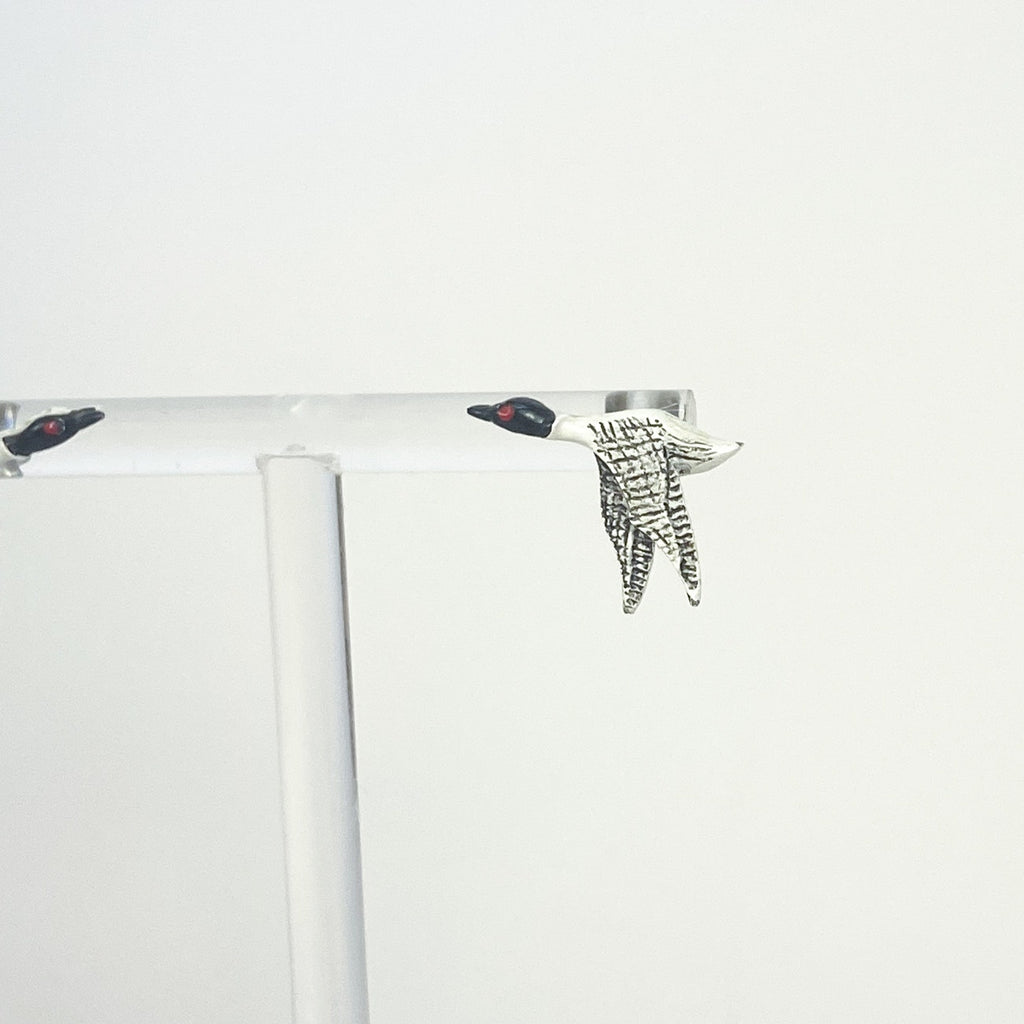 Vintage Loon Stud Bird Earrings