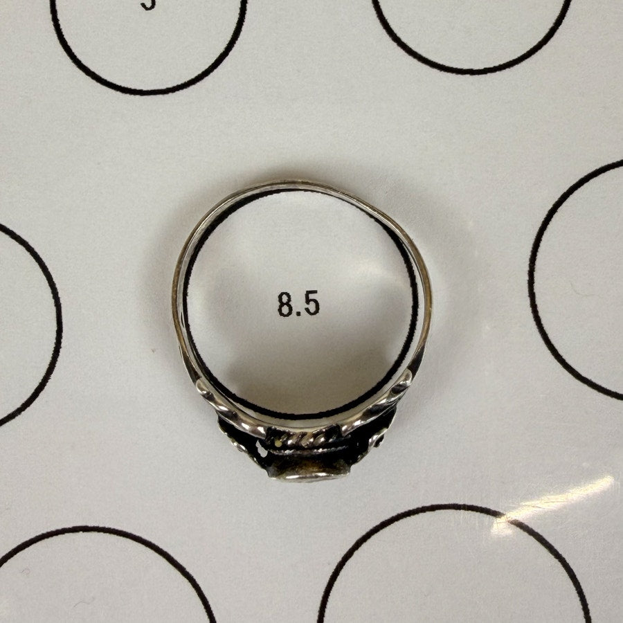 Silver Yin Yang Ring Size 8.5