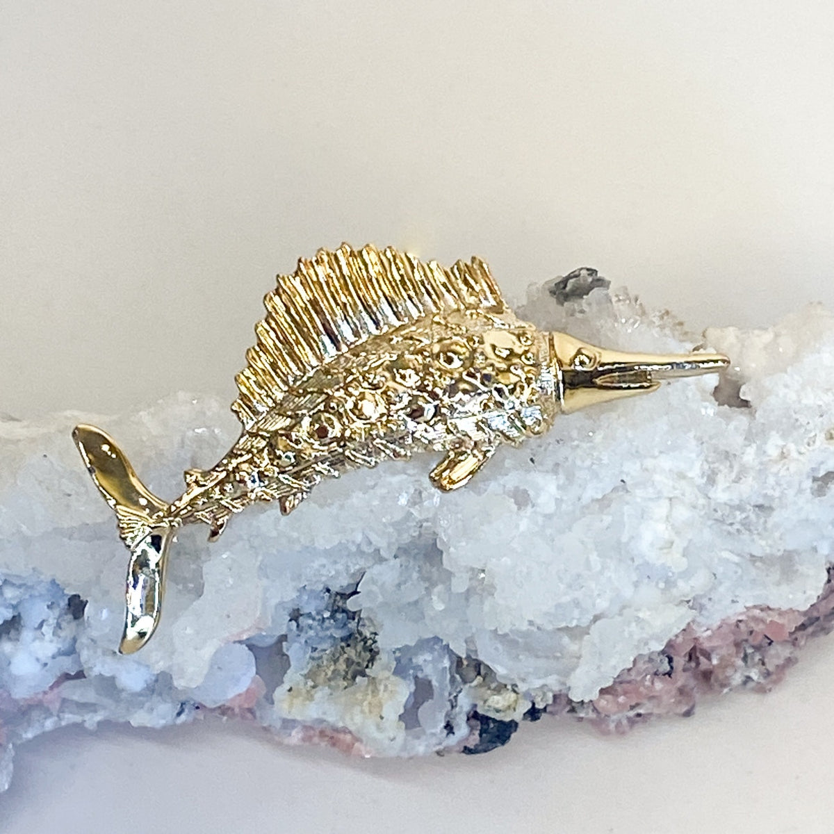 Swordfish Pin Vintage Costume Jewelry Brand Gerry's Gold-Tone Brooch