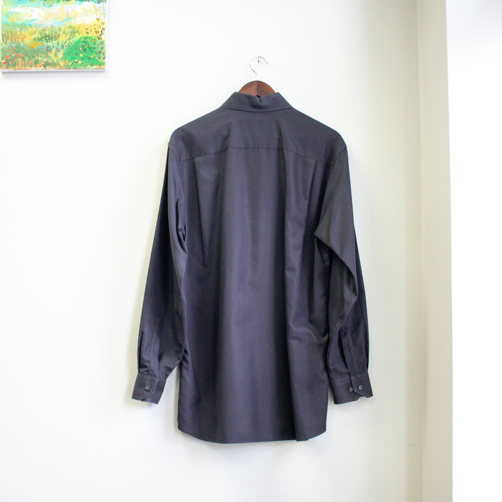 John W. Nordstrom Men's Medium Tailored Black Dress Shirt