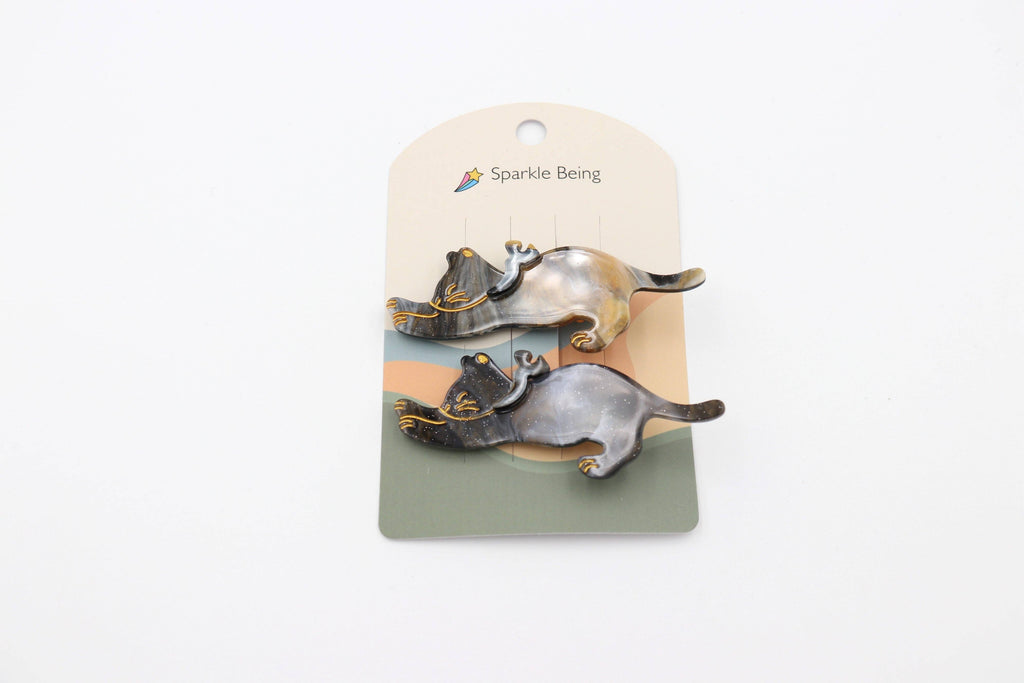 Stretching Cat Hair Clips Set of 2