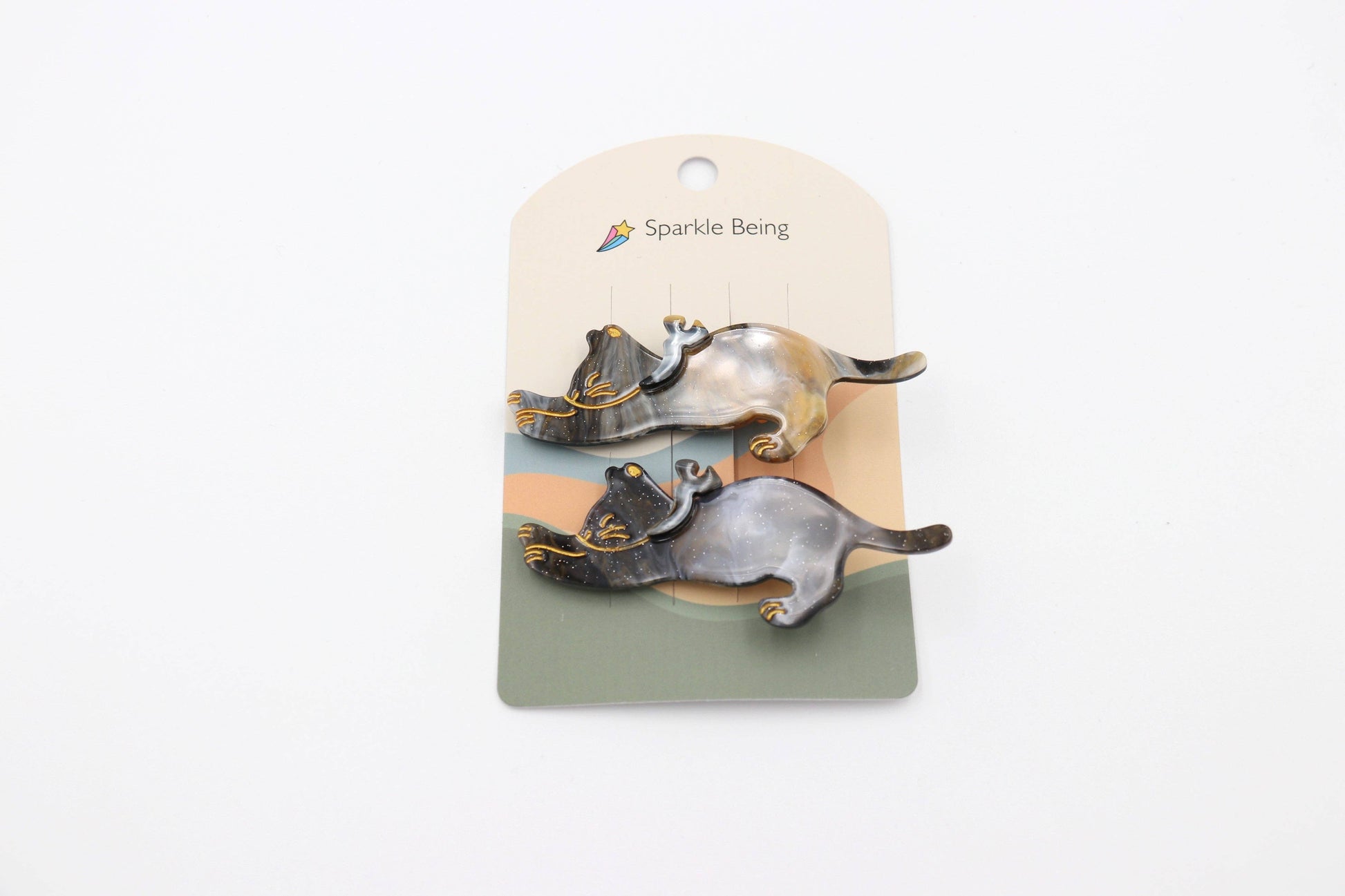 Stretching Cat Hair Clips Set of 2