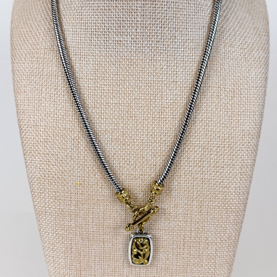 Brighton Two-Toned Charm Necklace