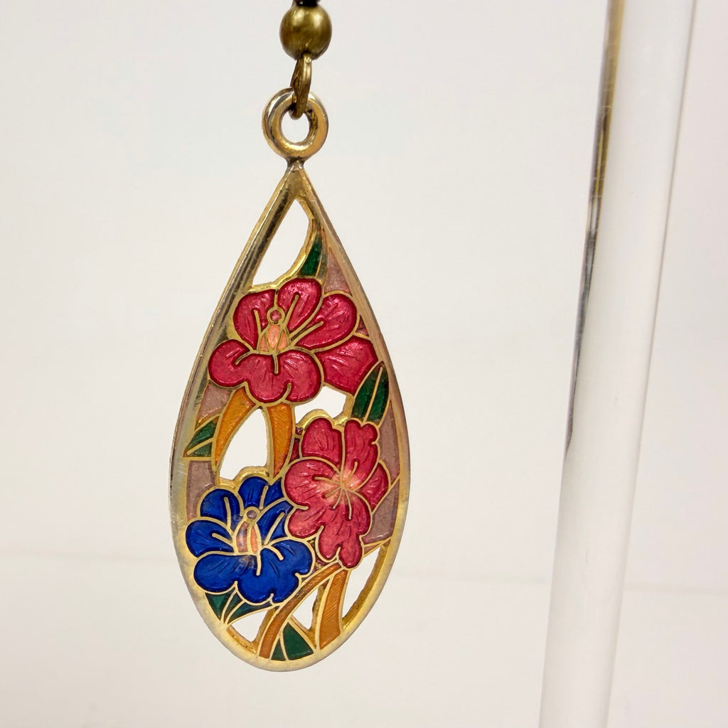 Lace Design Floral Earrings