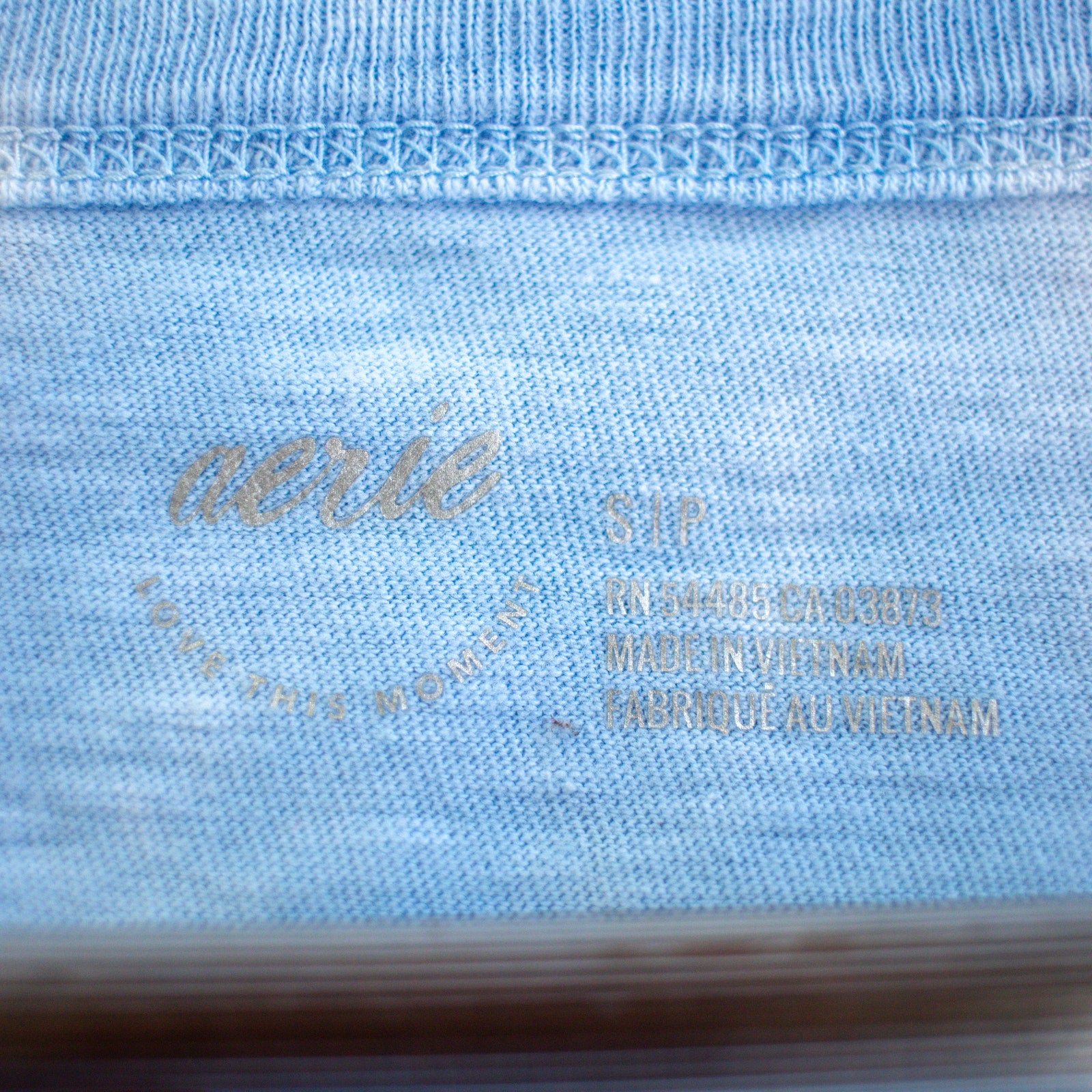 Aerie Cloudy Sky Tie-Dye Cropped Lace-Back Tee Size Petite Small