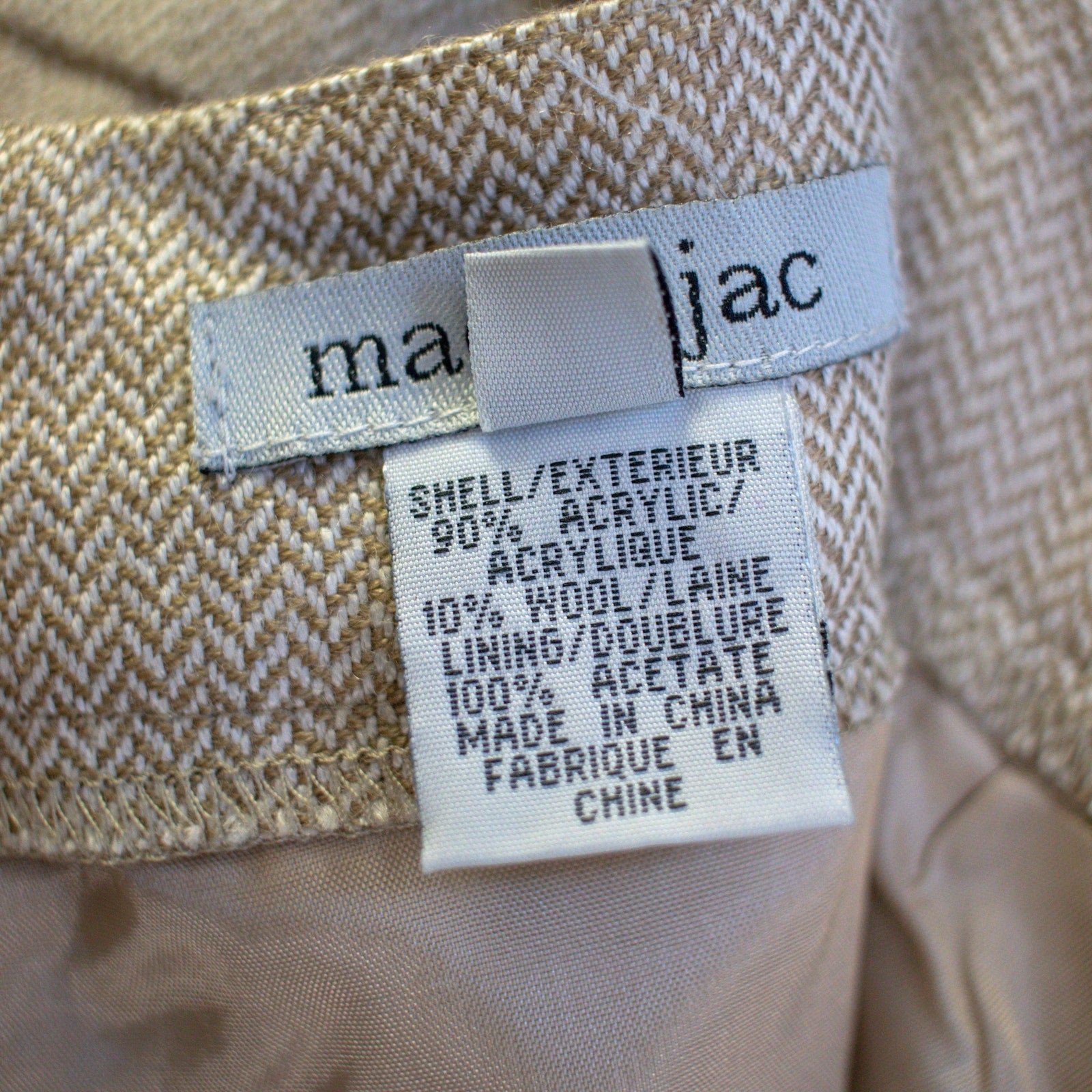 Mac & Jac Vintage Floral and Lace Accented Skirt Size 12