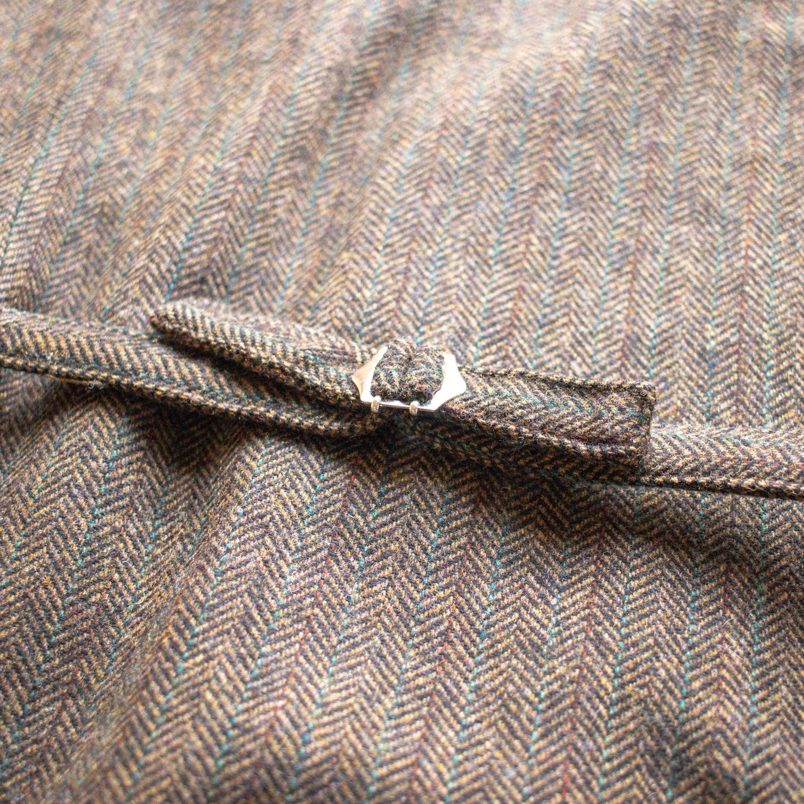 Vintage Brown Herringbone Vest Size Medium