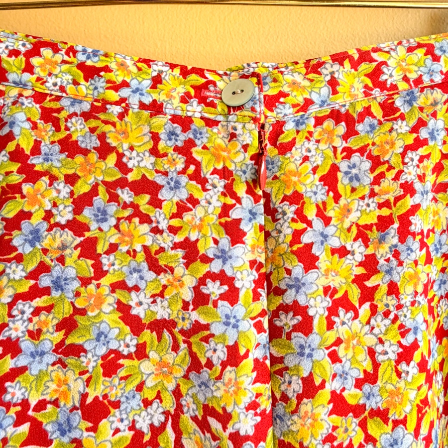 Women's Floral Midi/Maxi Skirt Vintage Size 12-14