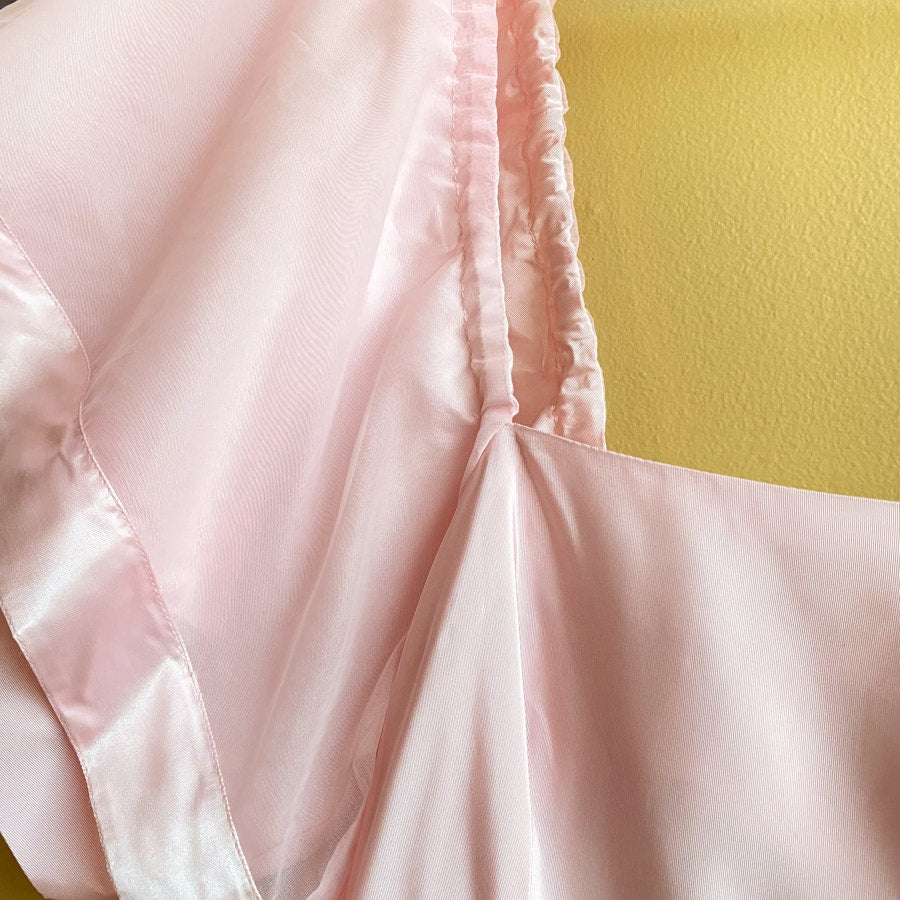 Bridesmaids Dress Vintage 80s Pink Formal Gown