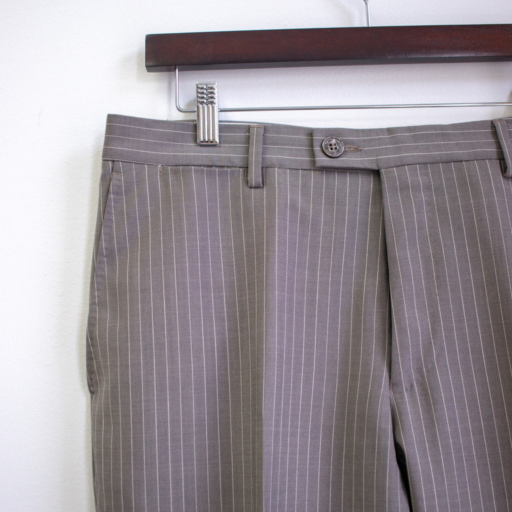 Versace Wool Pinstripe Suit Size 38R