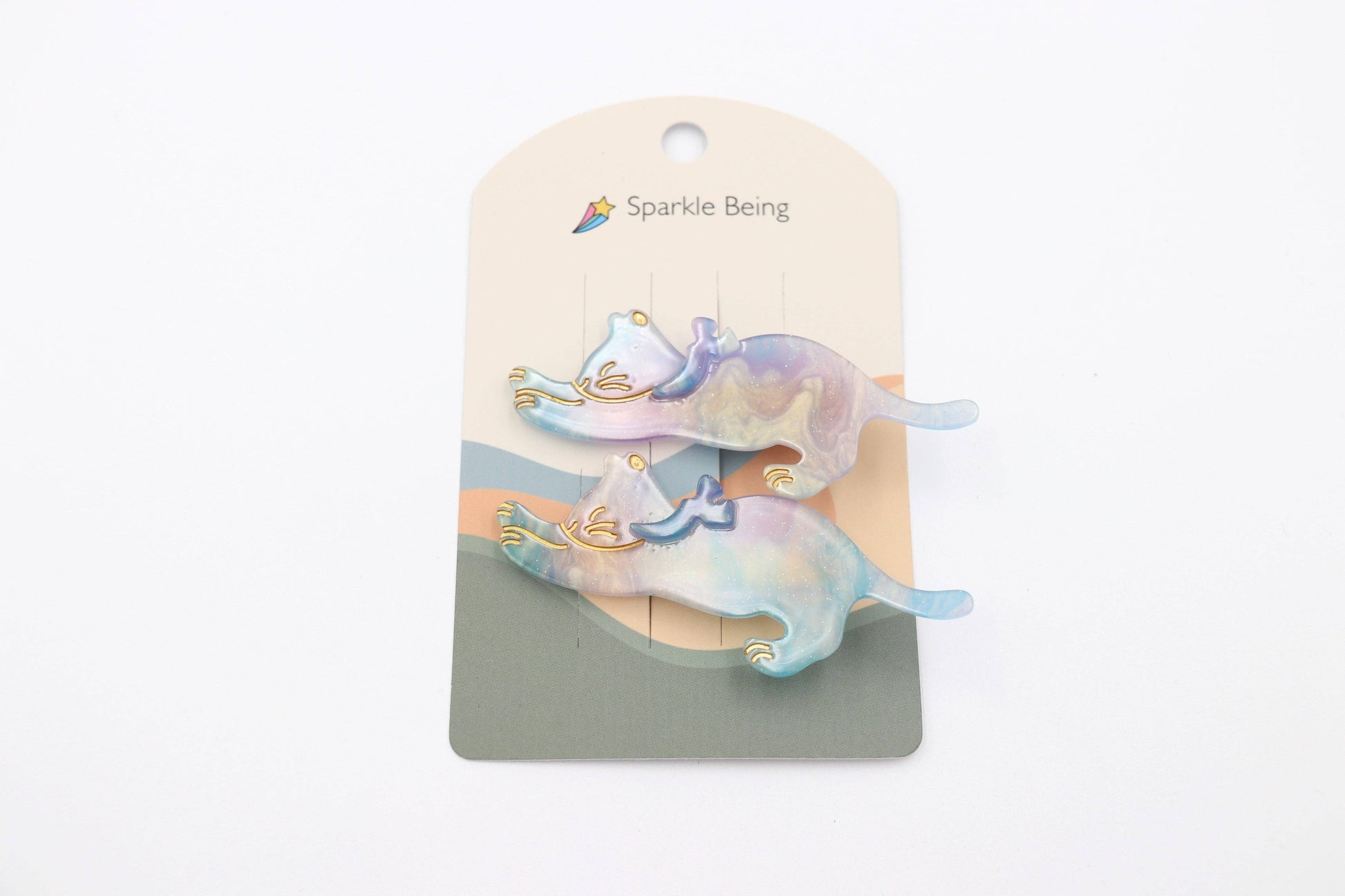 Stretching Cat Hair Clips Set of 2