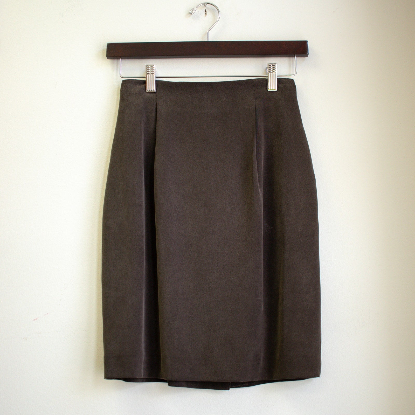 Dana Buchman Petites Muted Brown A-Line Mini Skirt Size Small