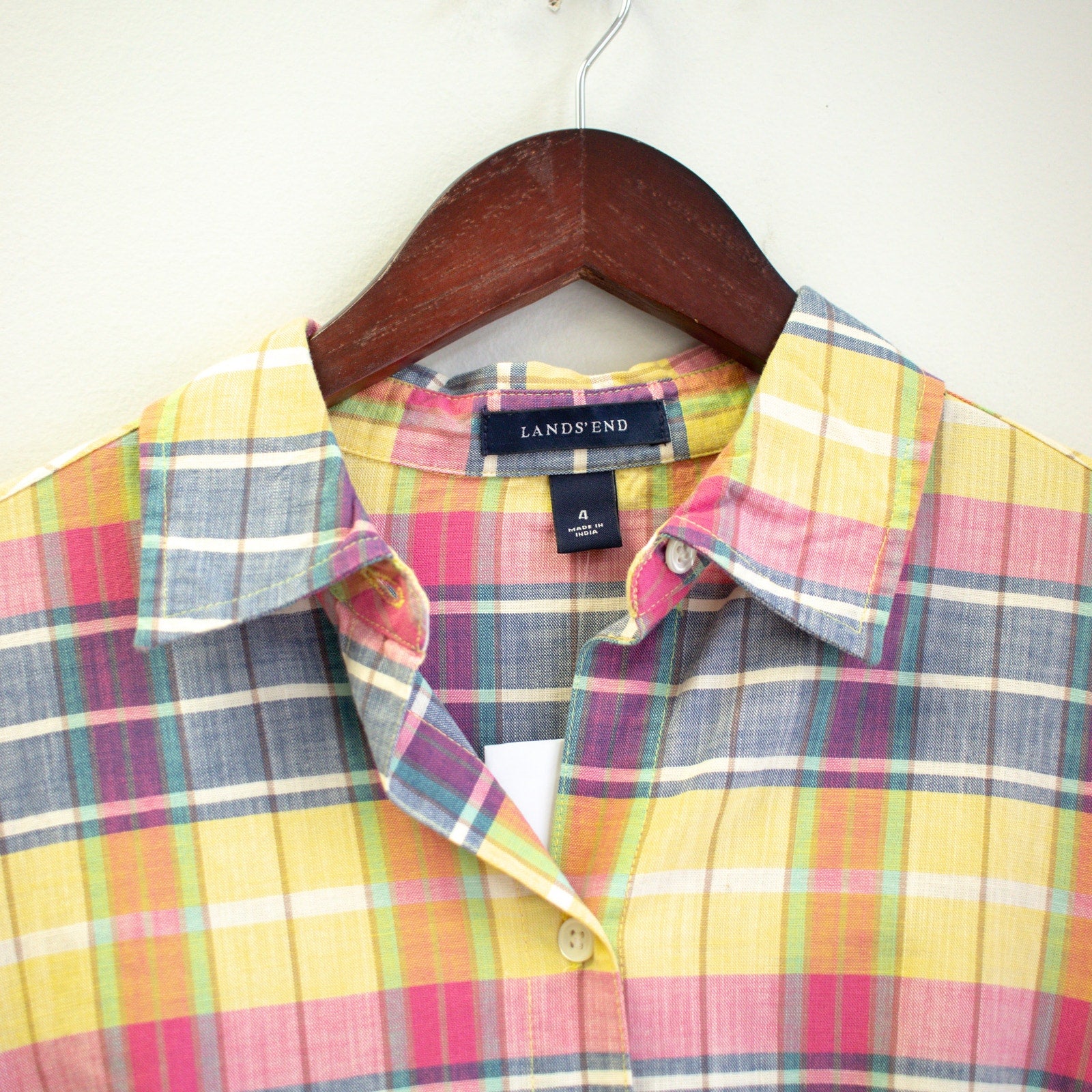 Plaid Long Sleeve Shirt Dress Size 4