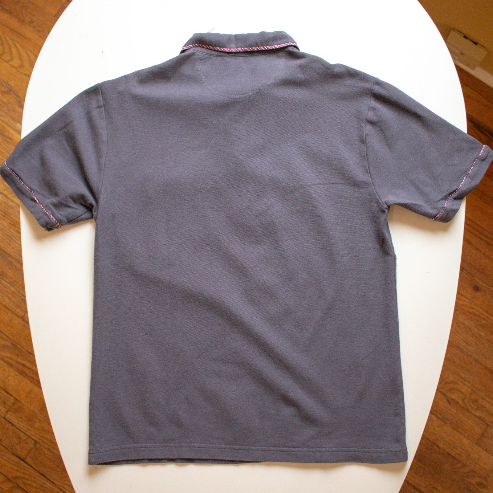 Penguin Original Heritage Slim Fit Plaid Trim Polo Size Large