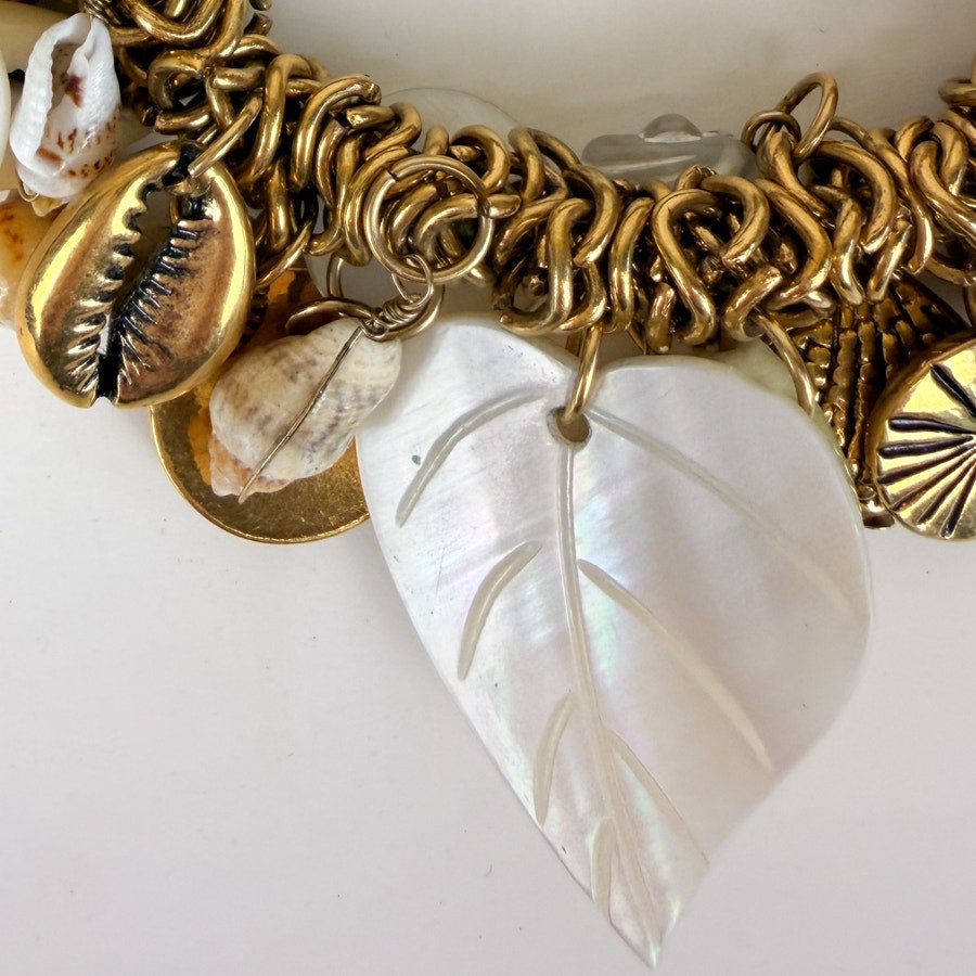 Seashell Vintage Stretch Charm Bracelet Mermaid Core Bracelet