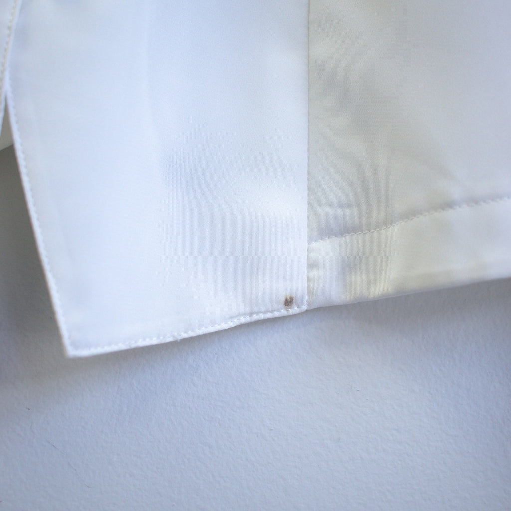 Vintage Christie & Jill Floral Embroidered Silky Button-up Blouse Size 10