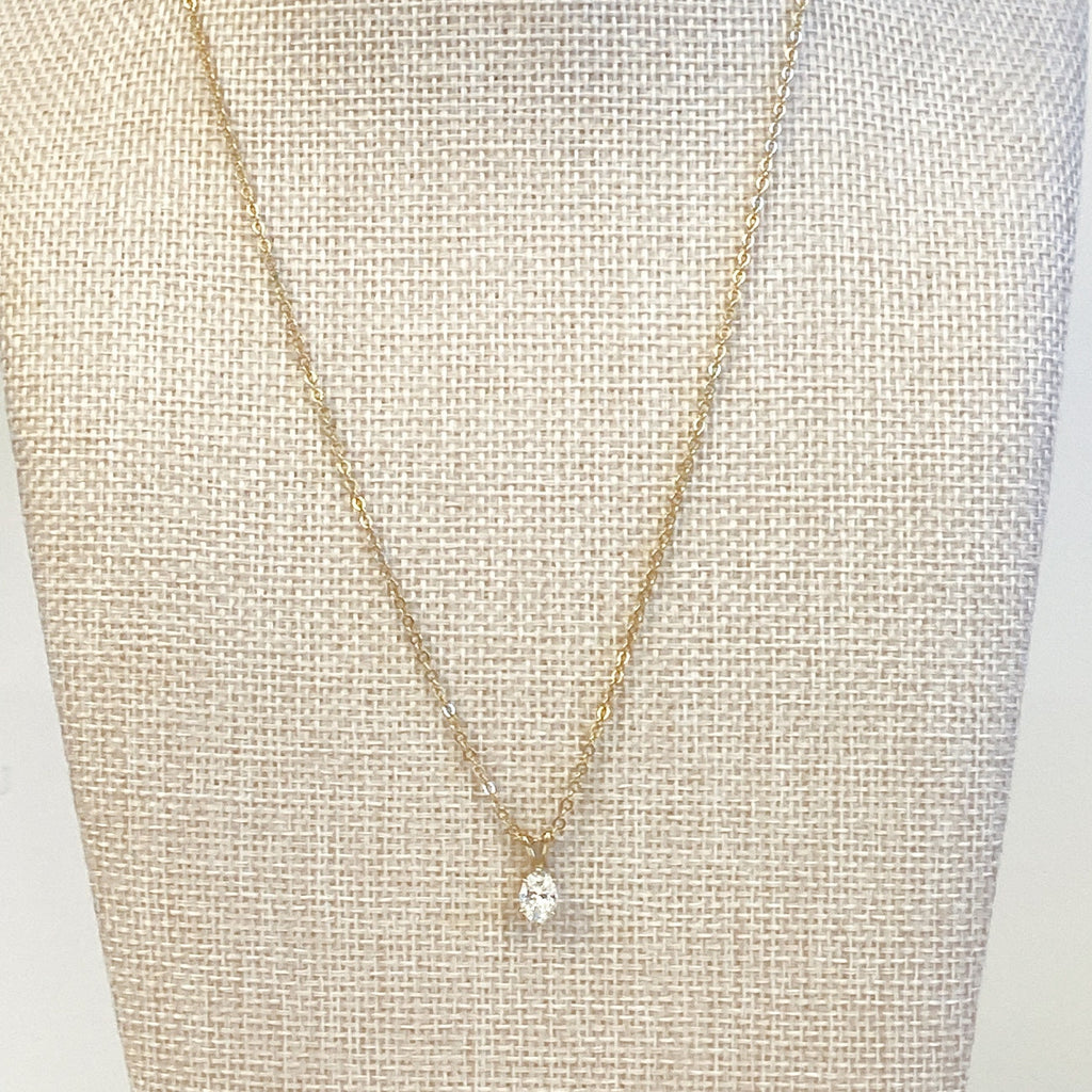 Little Sparkly Gold Necklace