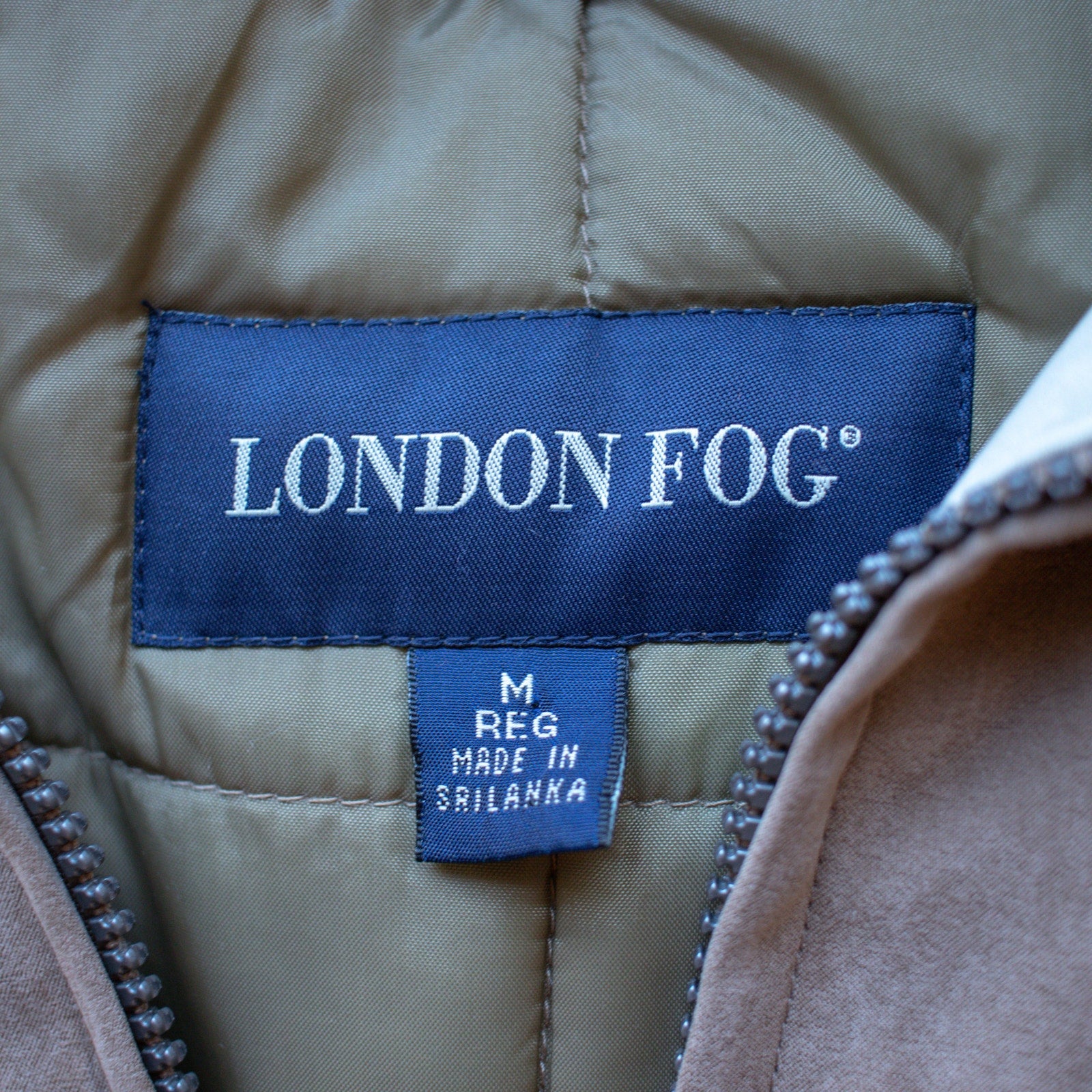 London Fog Beige Winter Coat Size Medium