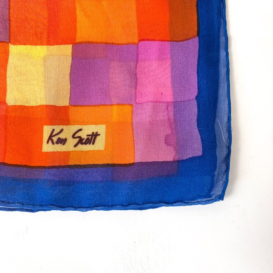 Geometric Print Rectangular Long Scarf