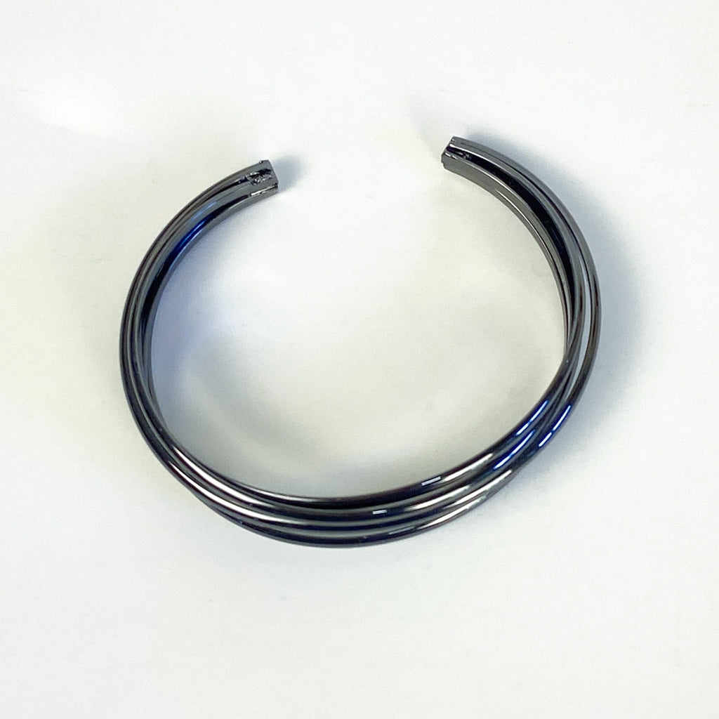 Gunmetal Gray Cuff Bracelet