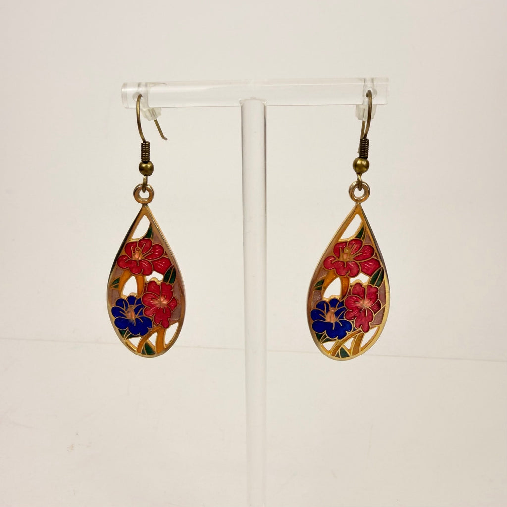 Lace Design Floral Earrings