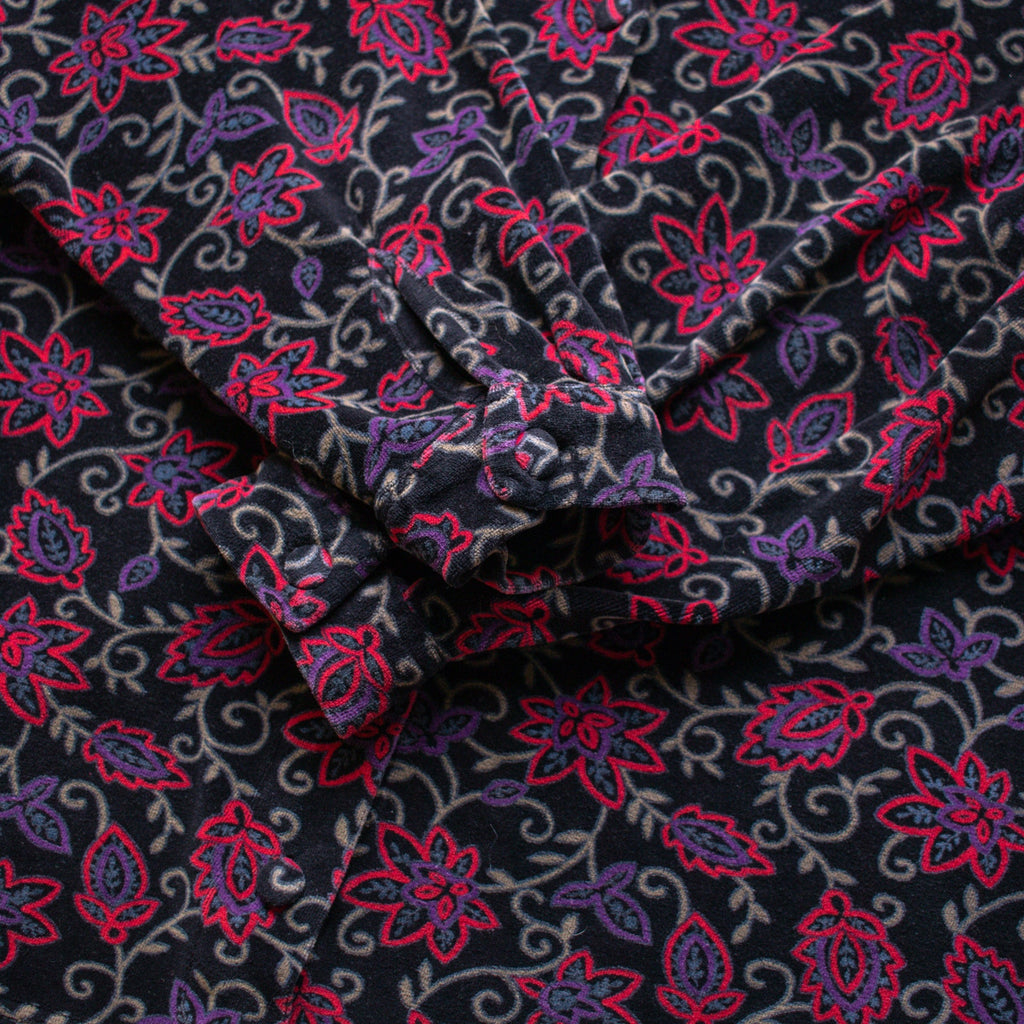 Vintage 90s Red and Purple Fleece Button Up Size XL