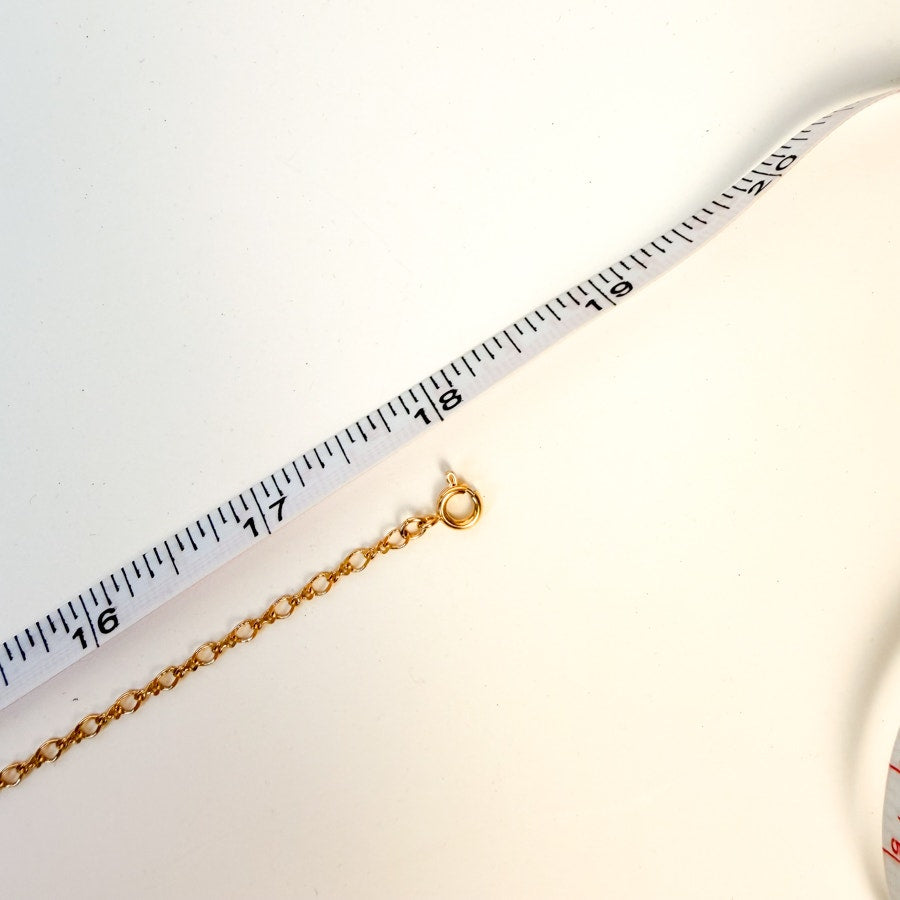 Avon Station Charm Necklace Gold-Tone