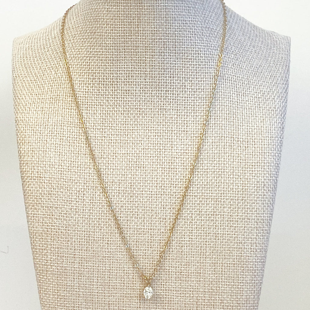 Little Sparkly Gold Necklace