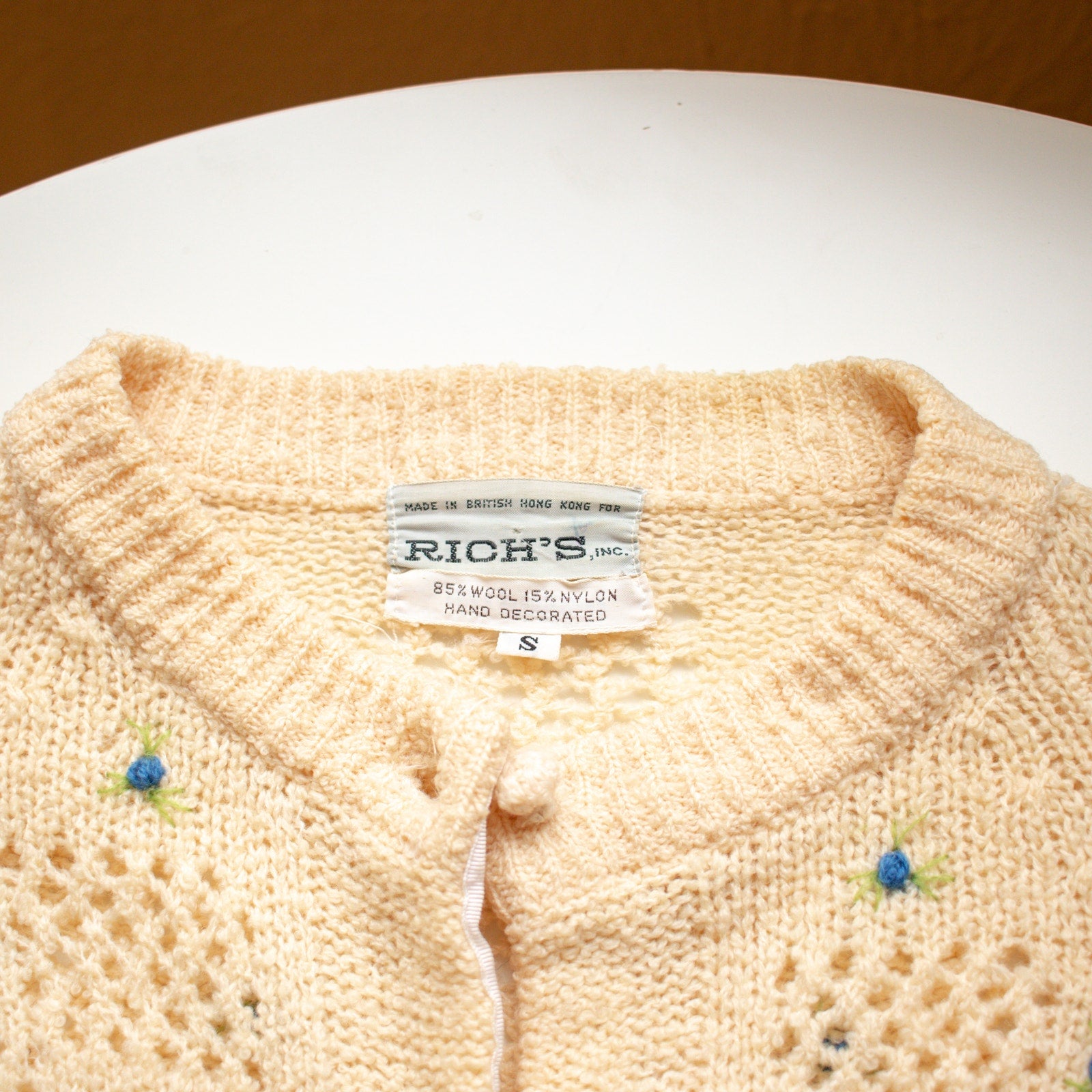 Vintage Wool-Blend Cardigan Size Small