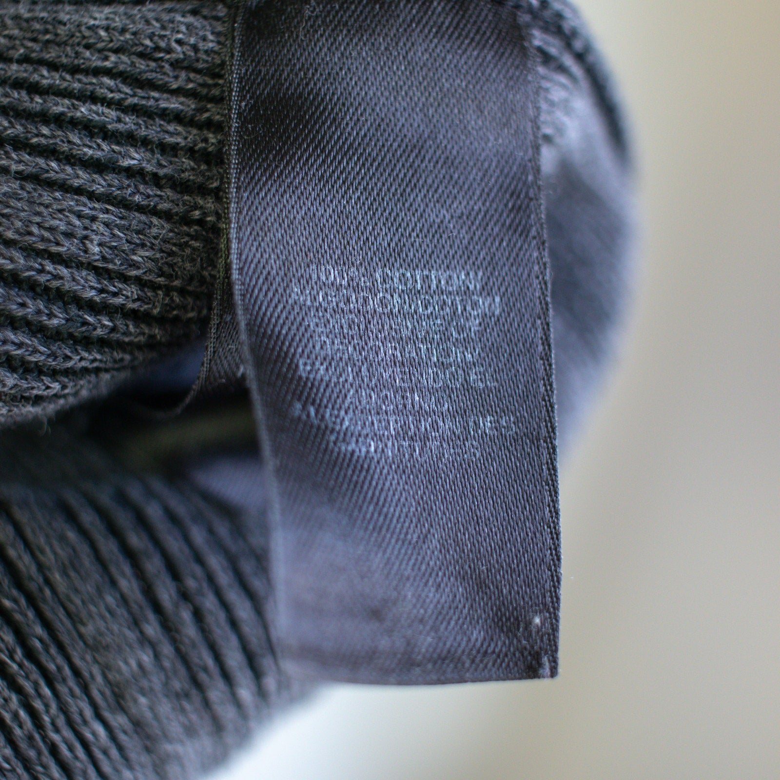 Vintage DKNY Jeans Charcoal Gray Ribbed Loose-Fit Sweater Size XXL