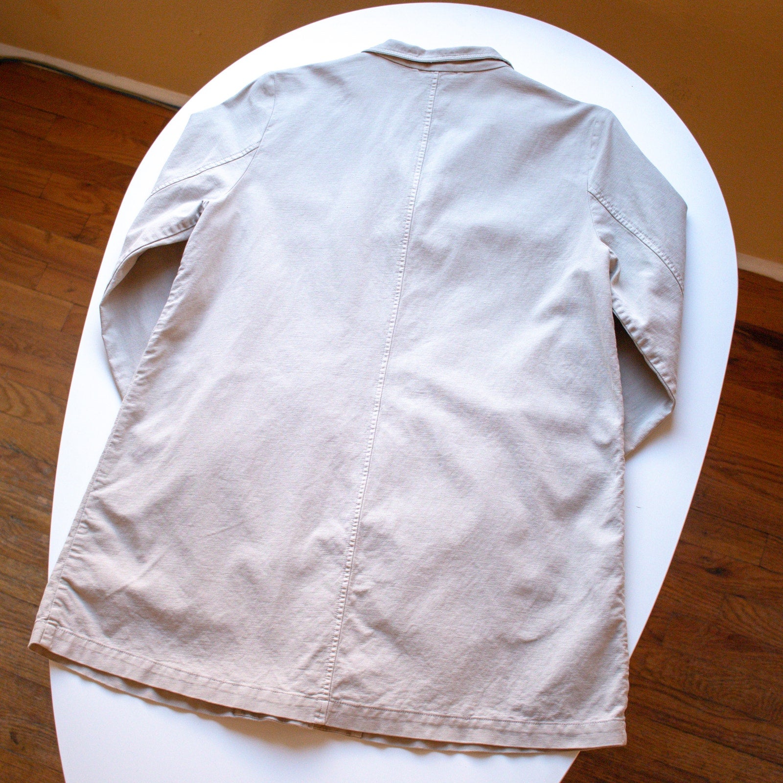 Eileen Fisher Khaki Oversized Chore Coat Size Medium