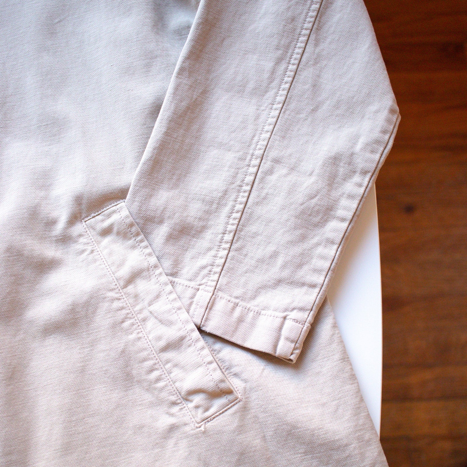 Eileen Fisher Khaki Oversized Chore Coat Size Medium